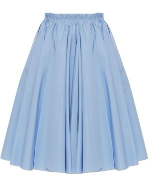 Ami Paris Pleated Skirt - Blue