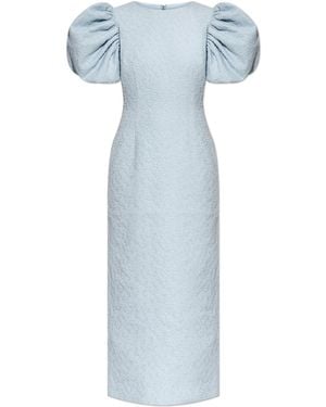 ROTATE BIRGER CHRISTENSEN Dress With Puff Sleeves - Blue