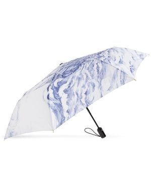Moschino Folding Umbrella - Blue
