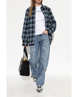 Off-White c/o Virgil Abloh Checked Shirt - Blue