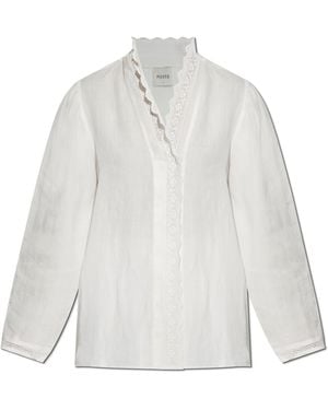 Posse Shirt With Decorative Finish - White