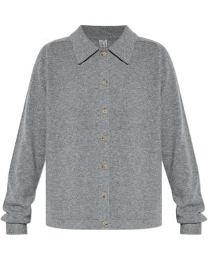 TOTEME Cashmere Cardigan - Grey