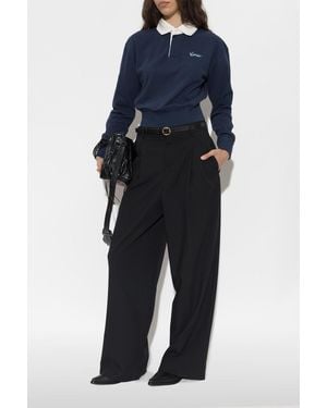 KENZO Long-Sleeve Polo - Blue