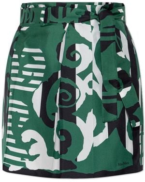 Max Mara Silk Skirt "Navigli" - Green