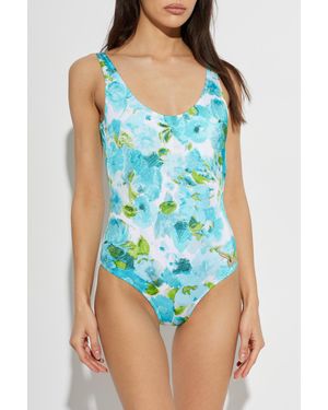 Chloé One-Piece Swimsuit With An Open Back - Blue