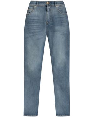 Balmain Tapered Leg Jeans - Blue
