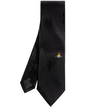 Vivienne Westwood Silk Tie - Black
