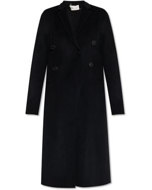 Tory Burch Double-Breasted Coat - Black