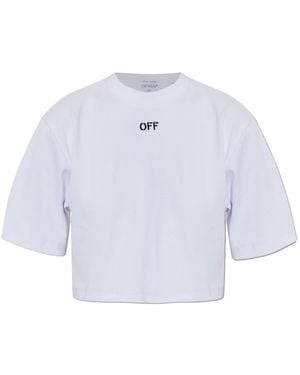 Off-White c/o Virgil Abloh Ribbed T-Shirt - White