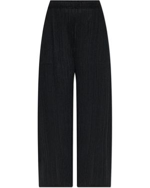 Pleats Please Issey Miyake Pleated Trousers - Black