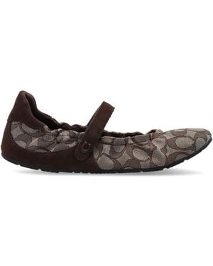 COACH Ballet Flats With A Monogram - Blue
