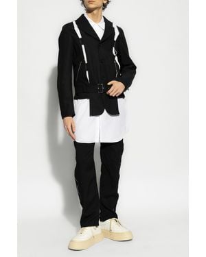 Comme des Garçons Jacket With Blazer Motif - Black