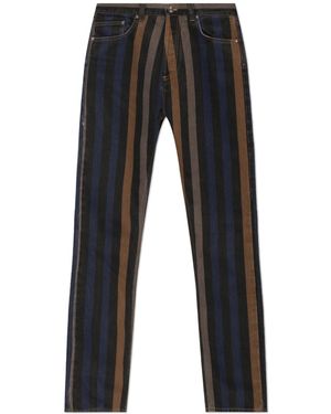 Versace Jeans With Striped Pattern - Black