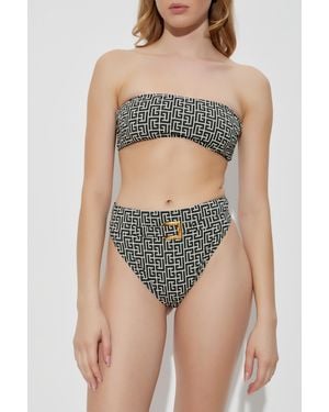Balmain Two-Piece Swimsuit - Brown
