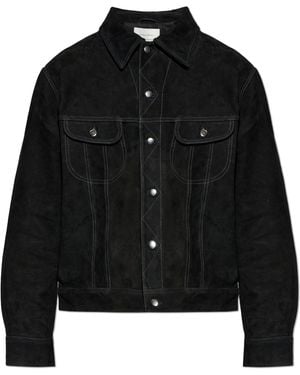 Studio Nicholson "Boston" Suede Jacket - Black