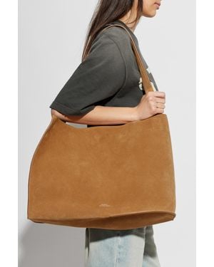 Studio Nicholson Suede 'Doublet' Shopper Bag - Brown
