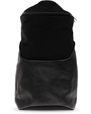 Yohji Yamamoto Backpack Made From Combined Materials - Black