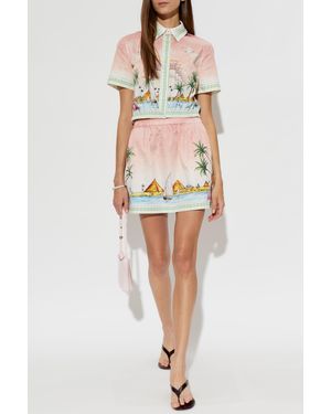 CASABLANCA Short Printed Shirt - Multicolor