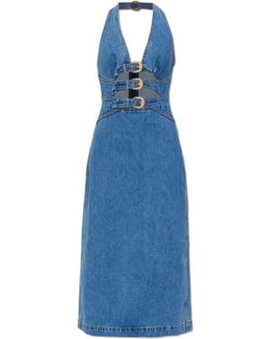 Cult Gaia "Estelle" Denim Dress - Blue