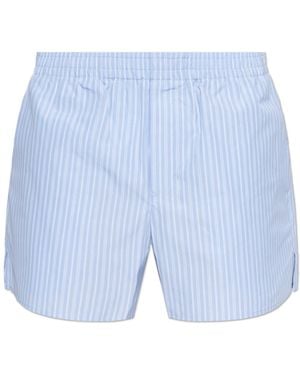 Ami Paris Ribbed Shorts - Blue