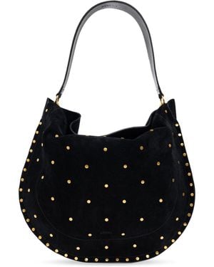 Isabel Marant "Oskan Hobo Soft" Shoulder Bag - Black