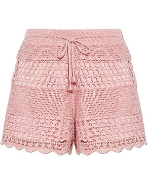 Zimmermann Shorts With A Decorative Weave - Pink