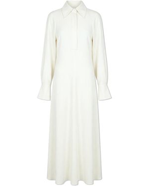 Victoria Beckham Dress With Collar - White