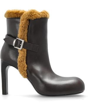 Balenciaga 'Fargo Bootie H100' Heeled Ankle Boots - Brown