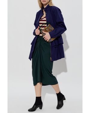 Fendi Jacket With A Peplum - Blue