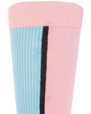 Ganni Cotton Socks - Pink