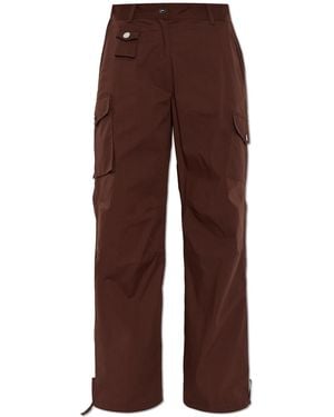 Ganni Cargo Trousers - Brown