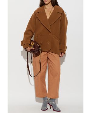 Chloé Wool Coat - Brown