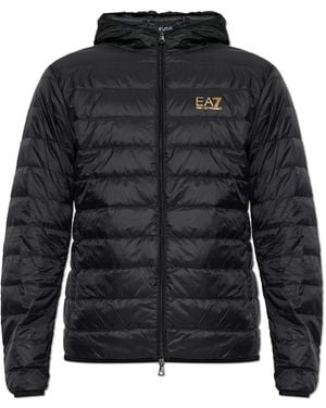 EA7 Down Jacket From The 'Sustainability' Collection - Black
