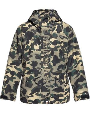 A Bathing Ape Jacket With Camouflage Pattern - Green