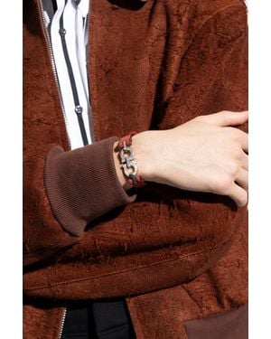 Ferragamo Leather Bracelet - Brown