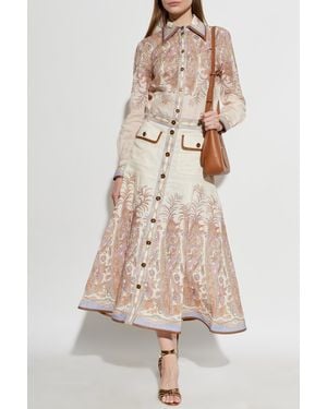 Zimmermann Shirt With Print - Natural