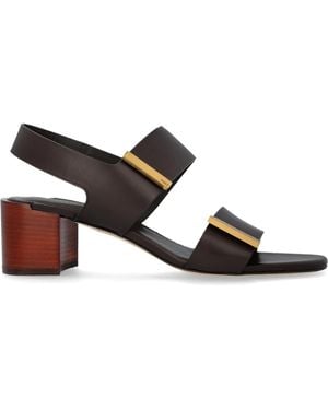 Tod's Leather High-Heeled Sandals - White