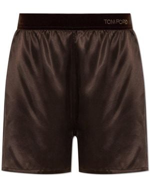 Tom Ford Silk Shorts - White