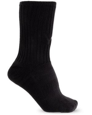 Y-3 Socks With Logo - Black