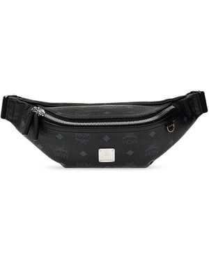 MCM Fursten Visetos Belt Bag Medium - Black