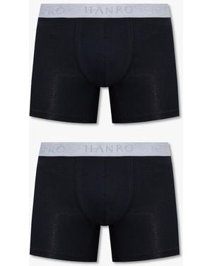 Hanro Boxers 2-Pack - Blue