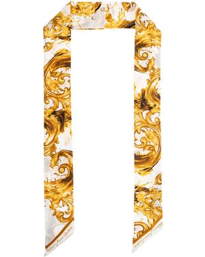 Versace Jeans Couture Silk Scarf - Metallic