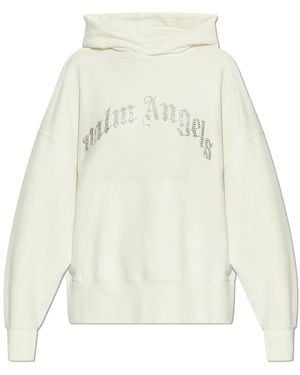 Palm Angels Sweatshirt With Logo - White