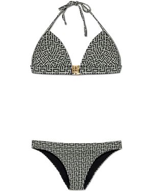 Balmain Two-Piece Swimsuit - Metallic