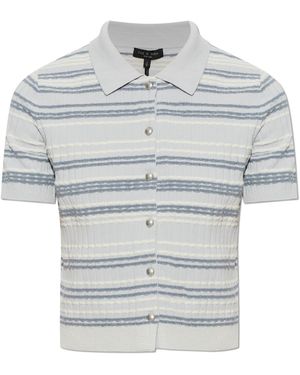 Rag & Bone Short-Sleeve Cardigan - Grey