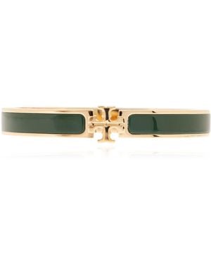 Tory Burch Bracelet With Logo - Metallic