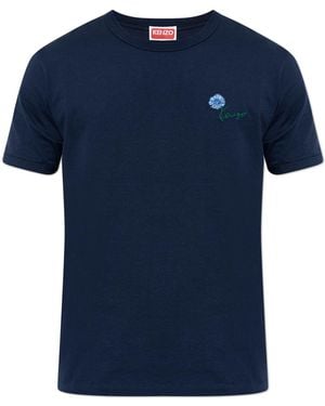 KENZO T-Shirt With Logo - Blue