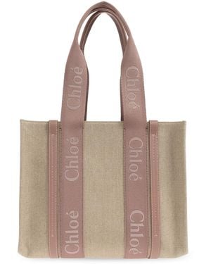 Chloé 'Woody Medium' Bag - Brown