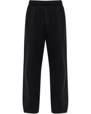 Jacquemus Joggers With Embroidered Logo - Black