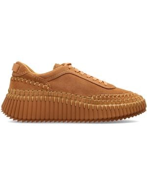 Chloé 'Nama' Sports Shoes On A Platform - Brown